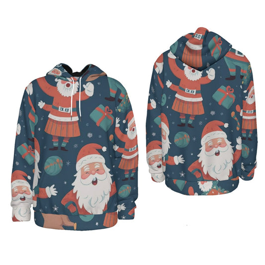 All-Over Print Christmas Men's Thicken Pullover Hoodie