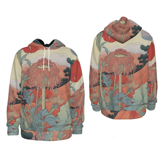 All-Over Print Art Thicken Pullover Hoodie